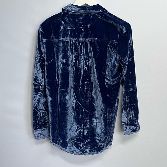 NWT Anthropologie Pilcro The Hadley Relaxed Buttondown Shirt:Velvet Edition XS - Picture 8 of 12